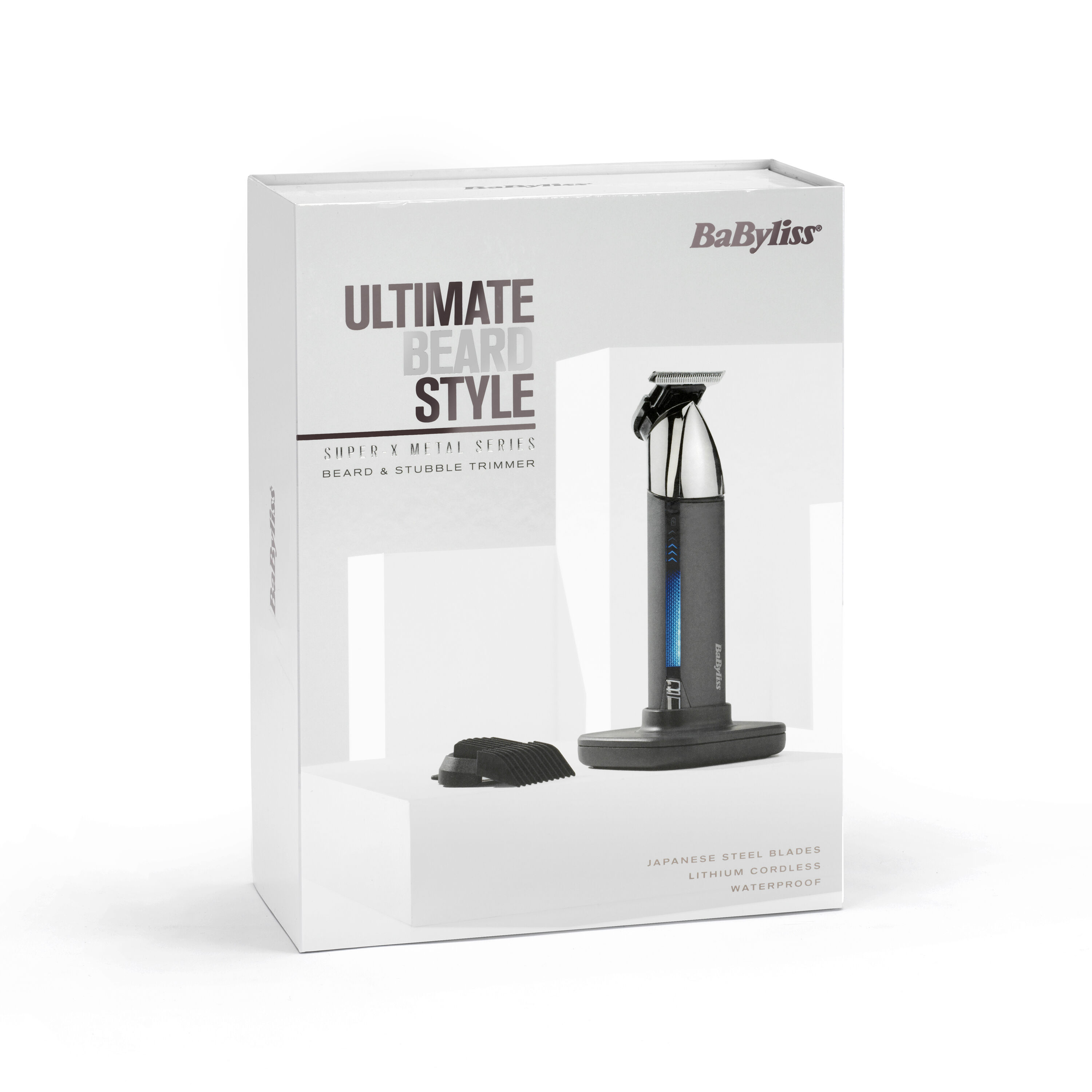 Super-X Metal Series Beard Trimmer packaging